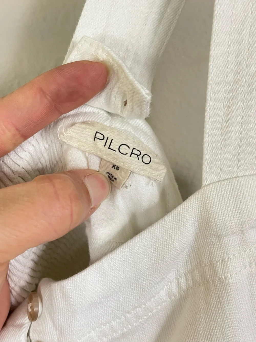 Anthropologie Pilcro White Asymmetrical Babydoll Midi Dress Size XS - Picture 4 of 13